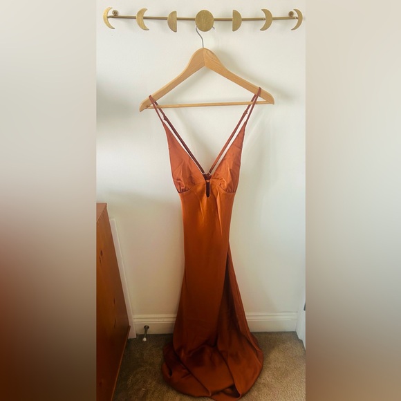 Peppermayo Dresses & Skirts - Peppermayo Burnt Orange Dress Sundowner Maxi Dress